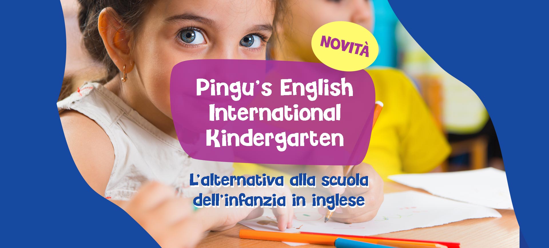 A partire da settembre, nella nostra sede di Treviso, partirà il Pingu’s English International Kindergarten, l’alternativa alla scuola dell’infanzia in lingua inglese e con focus sul bilinguismo.